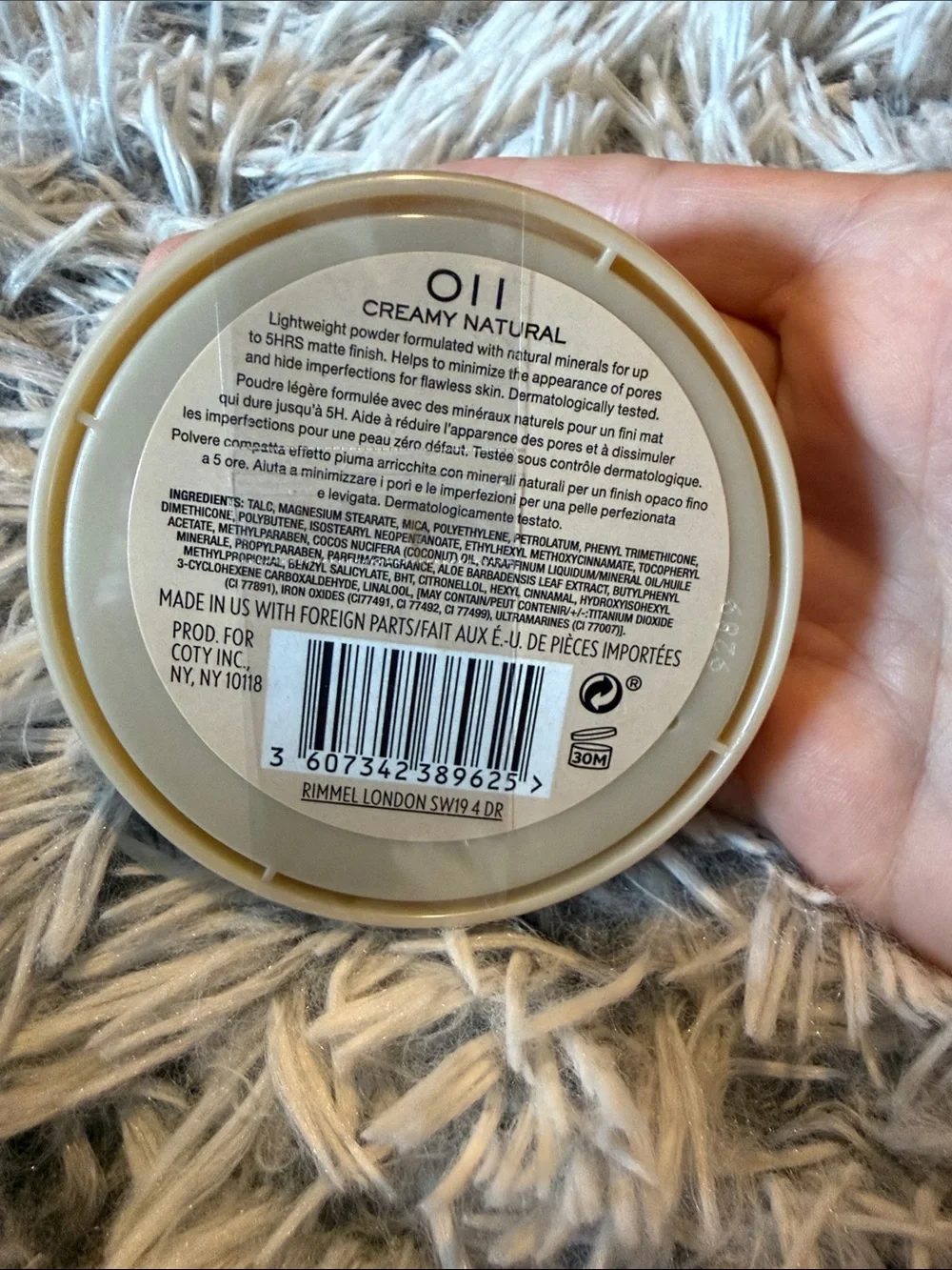 Rimmel London Creamy Natural Pressed Powder - Creamy Natural (011)
